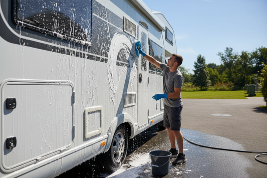 Regenstreifen am Wohnmobil entfernen