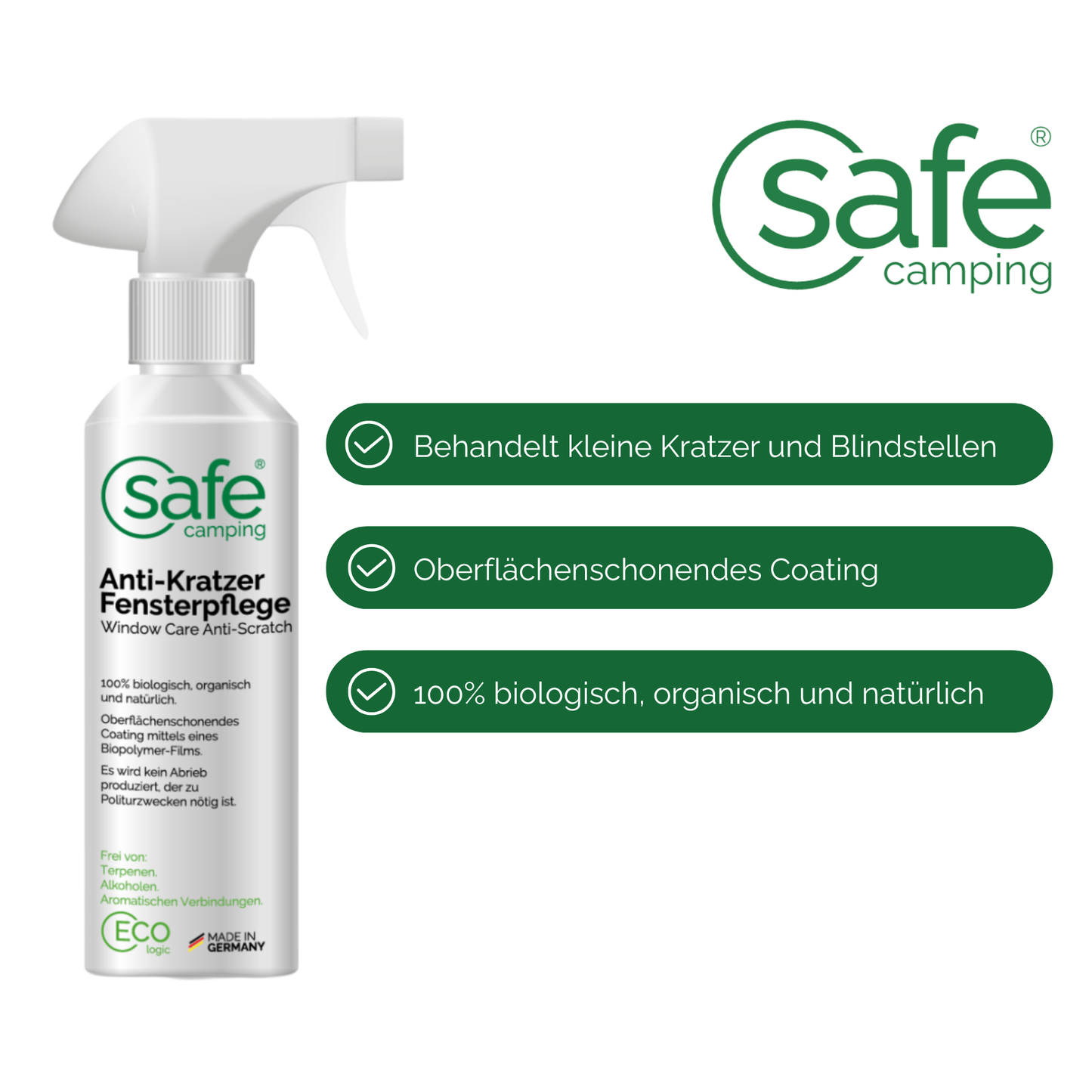 Anti-Kratzer Fensterpflege