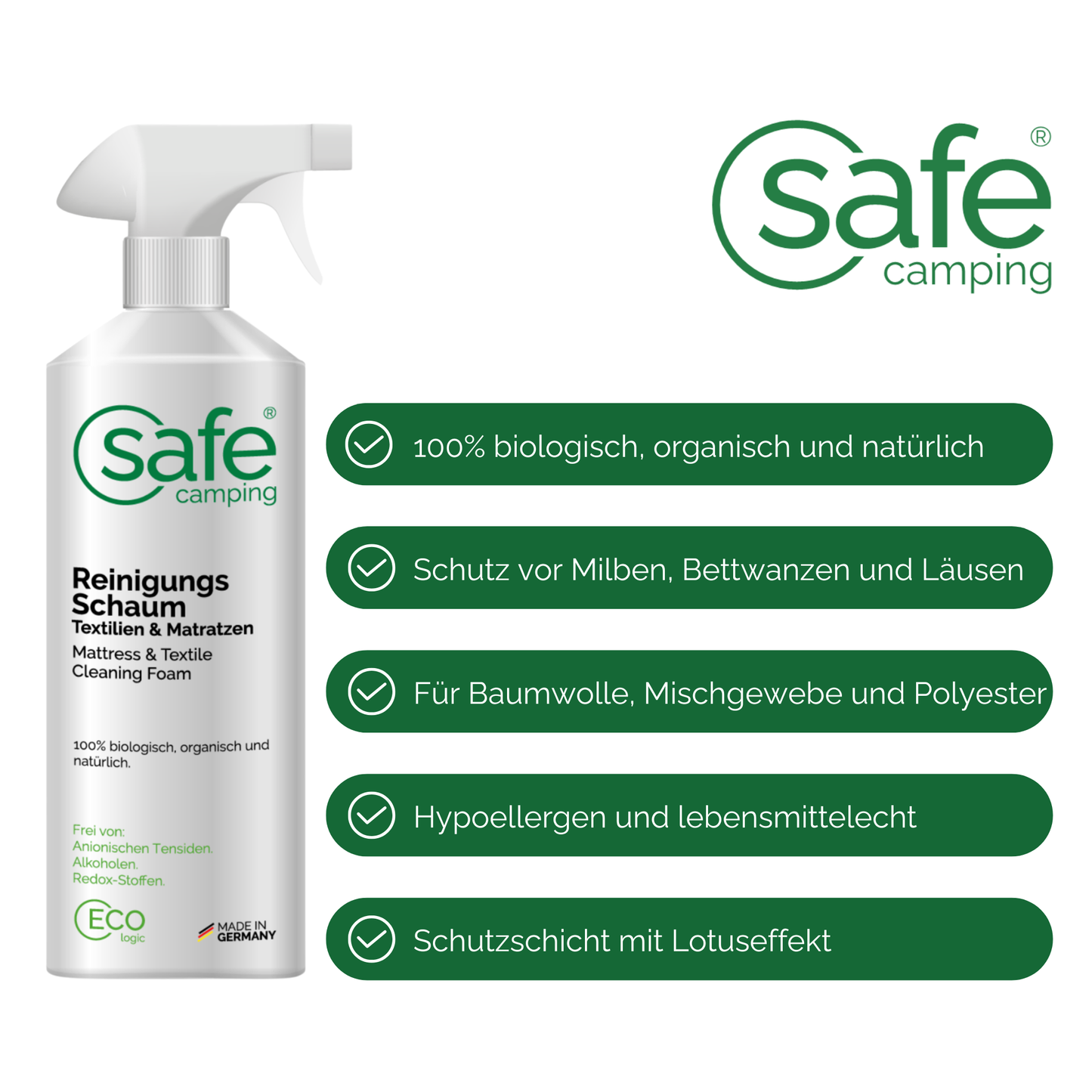 Reinigungsschaum Textilien & Matratzen