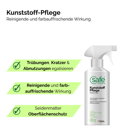 Interior care system – special cleaner for plastic and flooring in caravans