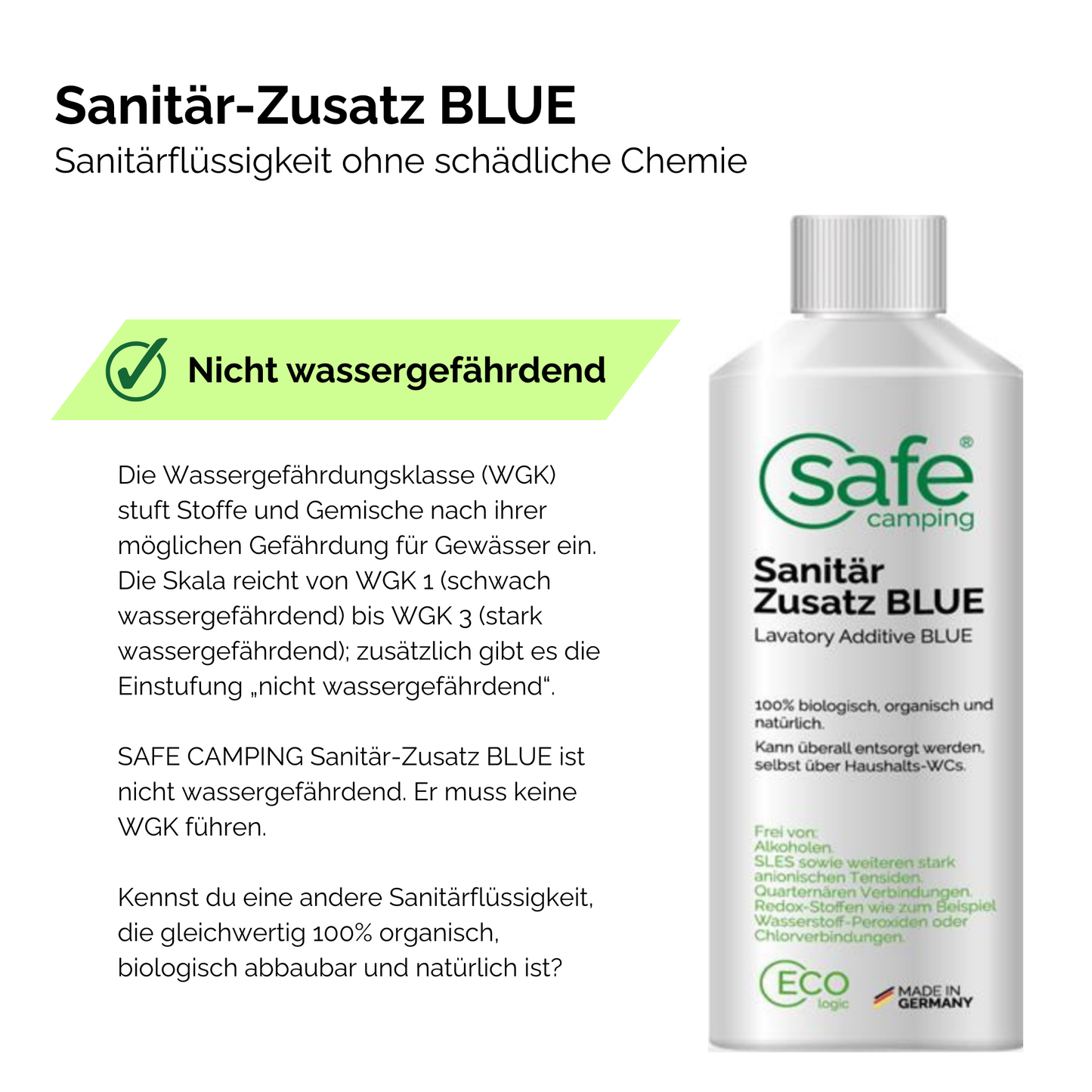 Tankhygiene Pflege-System – Für Frischwasser- & Abwassertanks im Caravan