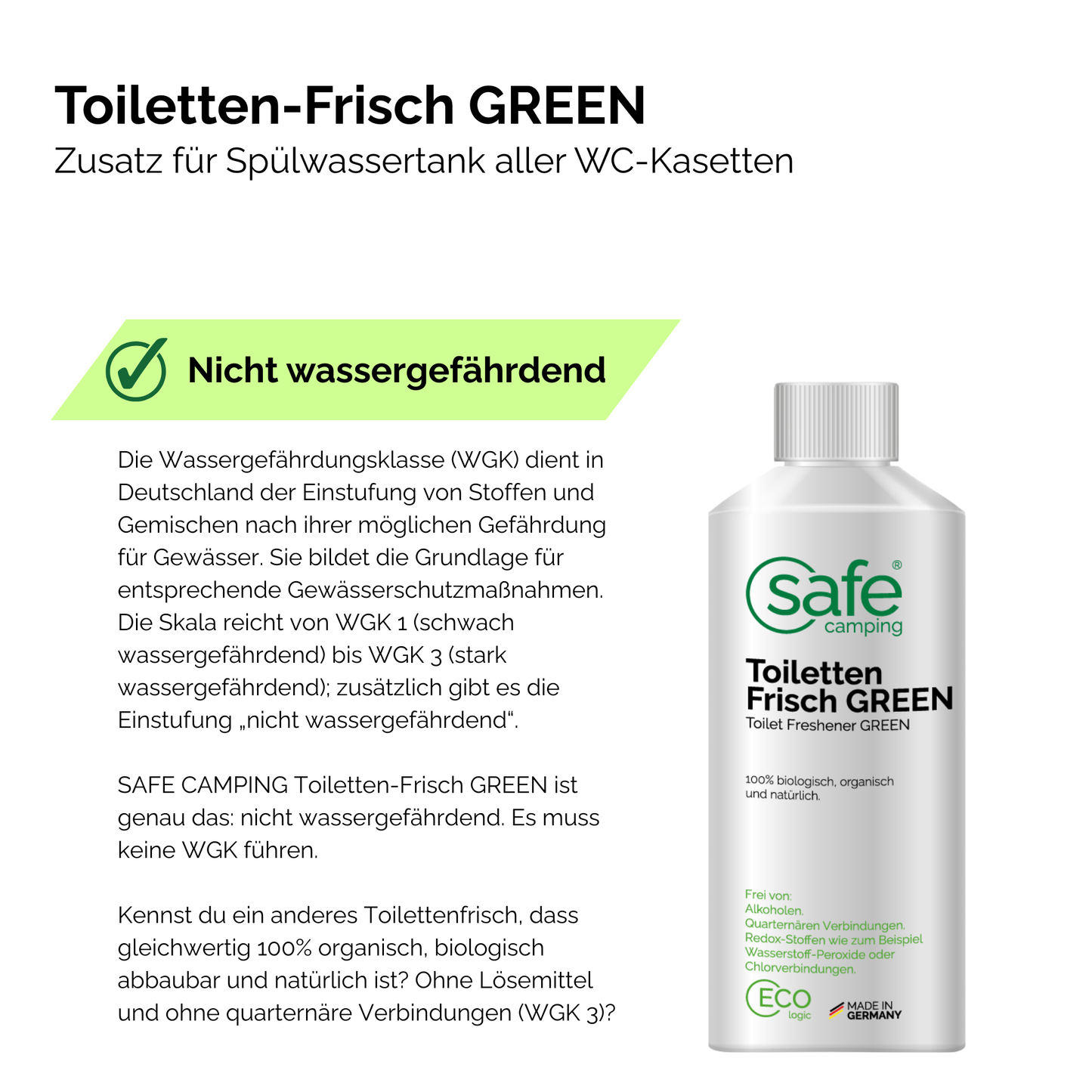 Tankhygiene Pflege-System – Für Frischwasser- & Abwassertanks im Caravan