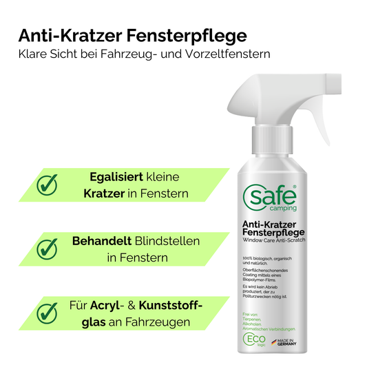 Anti-Kratzer Fensterpflege
