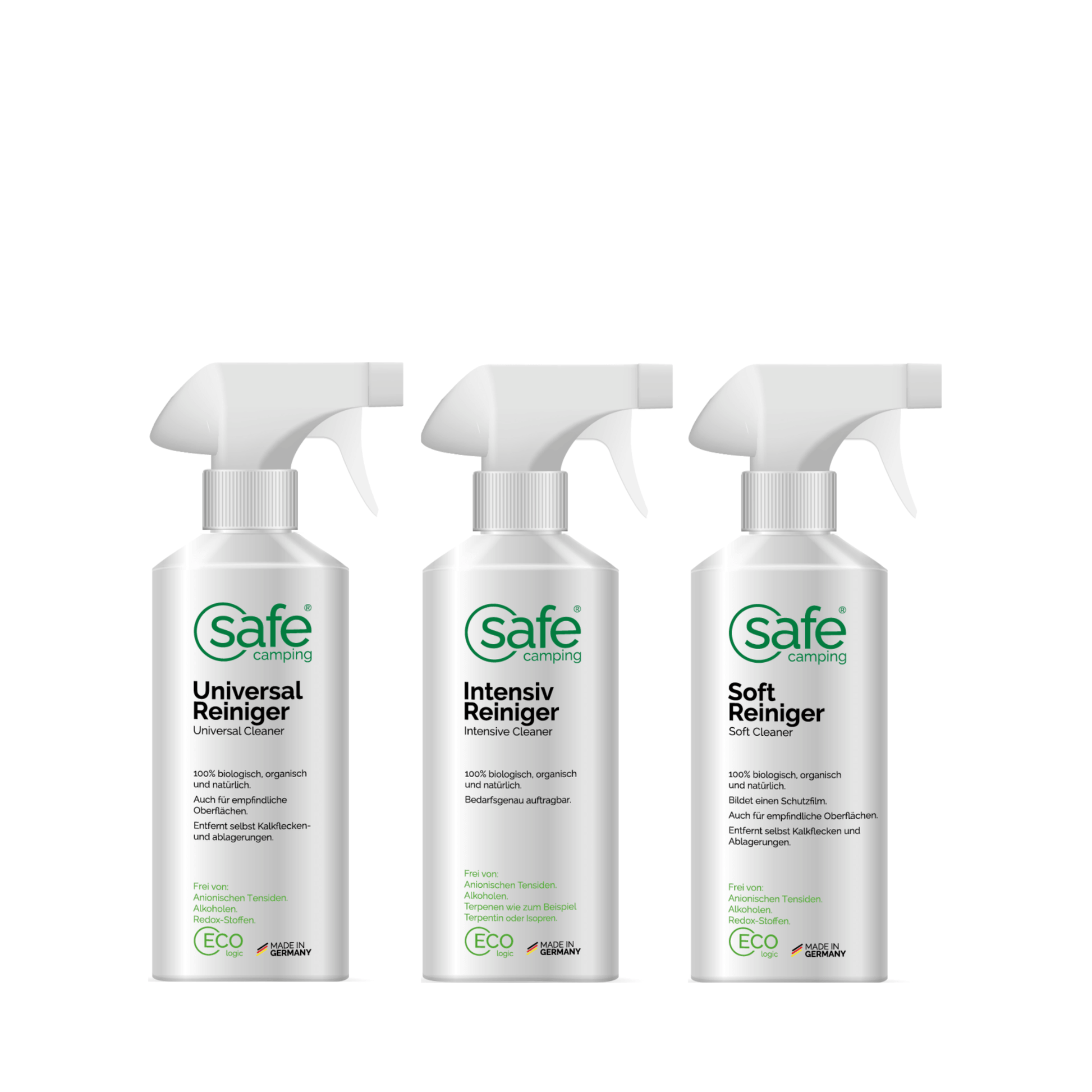 Reinigungs-Combo “Dichtmassen-Profi” mit Universal-, Intensiv- und Soft-Reiniger von SAFE CAMPING